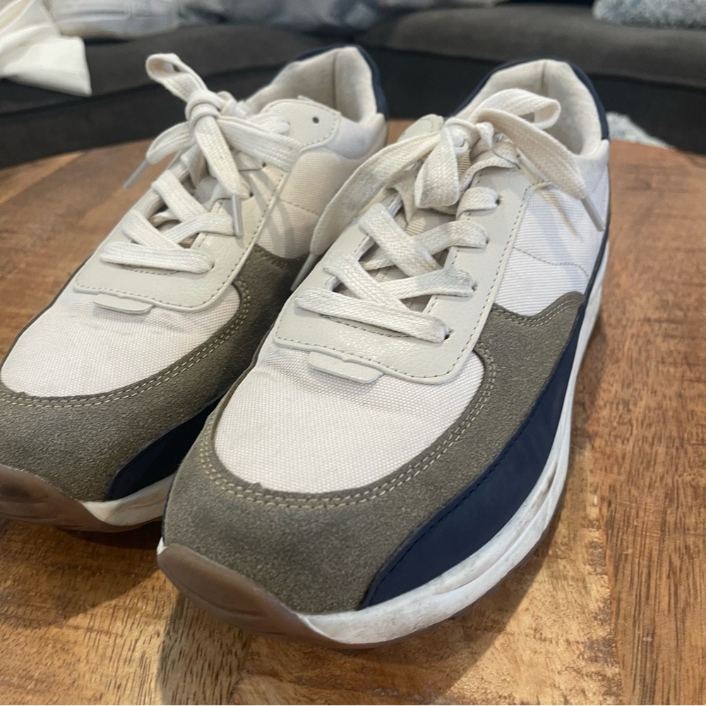 PORTER AND ASH Men's Sneakers in White and Tan